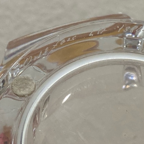 Vintage Orrefors Sweden Signed LH 1384-121 Lars Hellsten 6” Corona Crystal Bowl - Picture 15 of 16